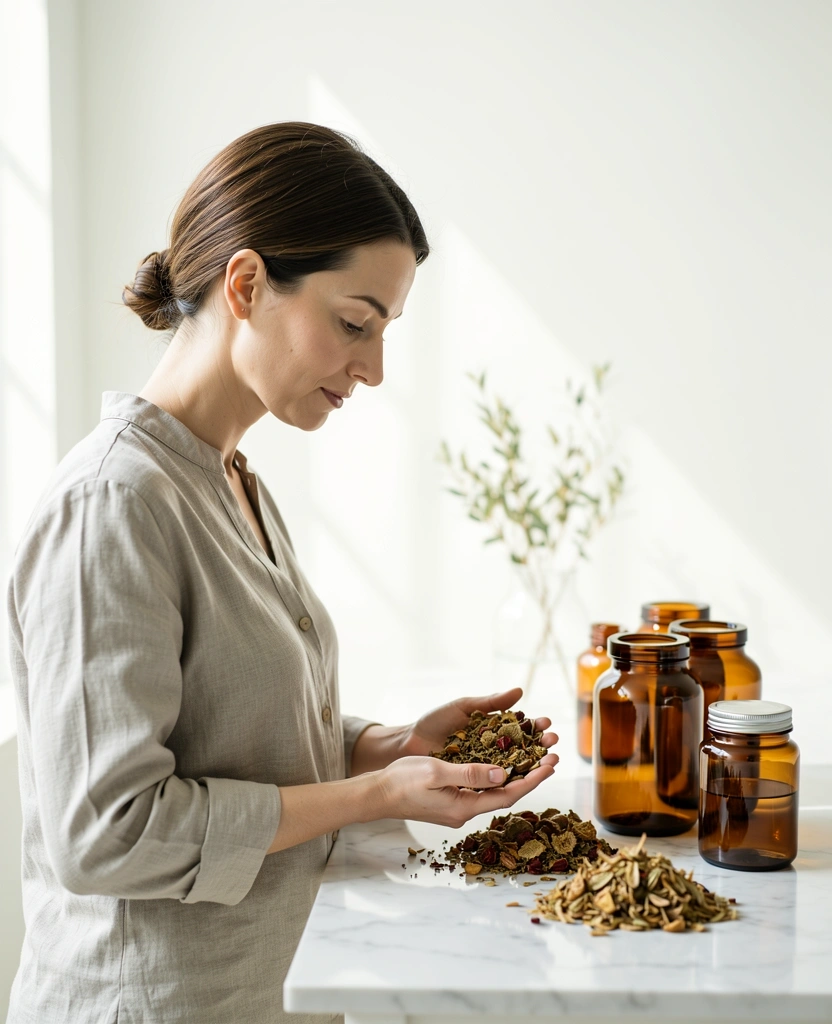 Professional nutritional advisor in a minimalist setting